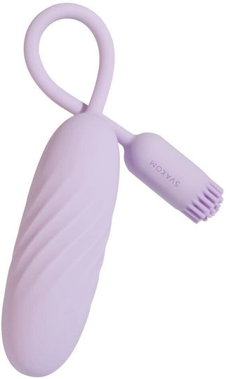 Svakom Plume Masajer Erotic Compact Din Silicon Violet Pastel 21.9x2.7cm