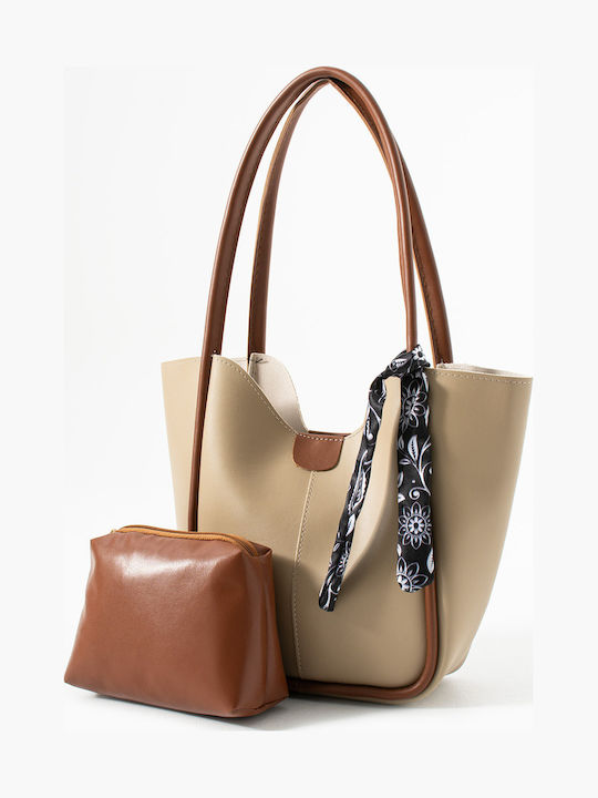 Leather Women's Shoulder Bag Brown