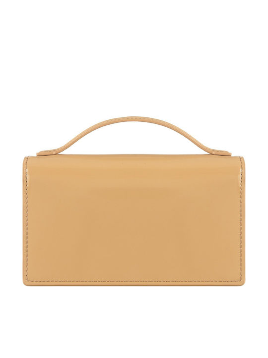 Leather Women's Handbag Beige