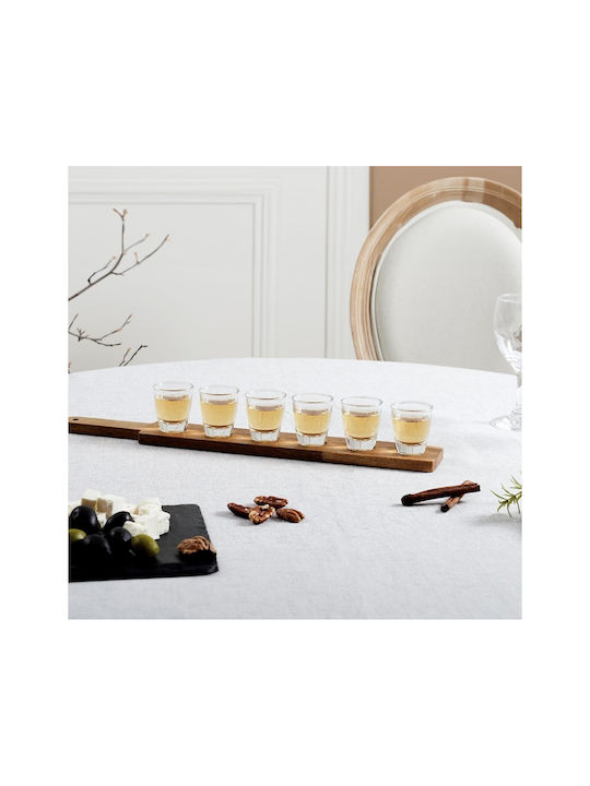 Glass Shooters In Beige Colour 30ml 6 Pieces