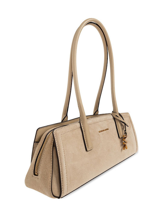 Michael Leather Women's Tote Bag Khaki