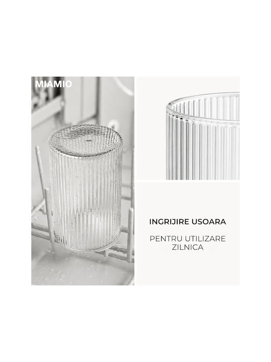 Miamio Set Pahare Pentru Apă Cocteiluri Din Sticlă 430ml 6 Bucăți
