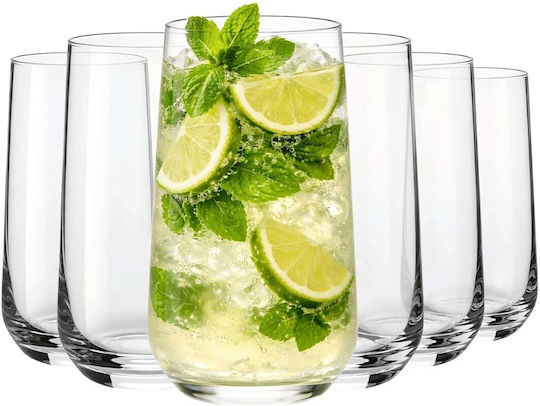 Miamio Set Of Water / Cocktail/Drinking Glasses Made Of Glass 460ml 6 Pieces