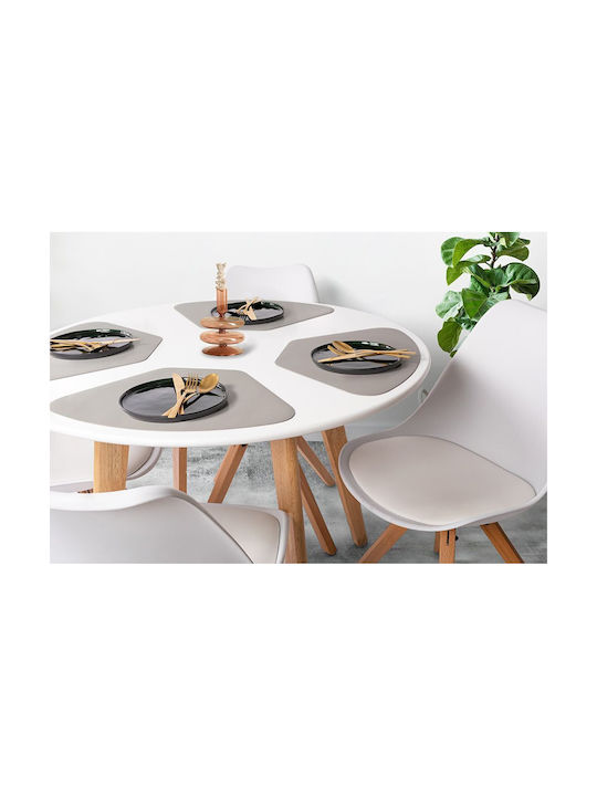 Tiseco Togo Σουπλά Στρογγυλό Καφέ 48cm