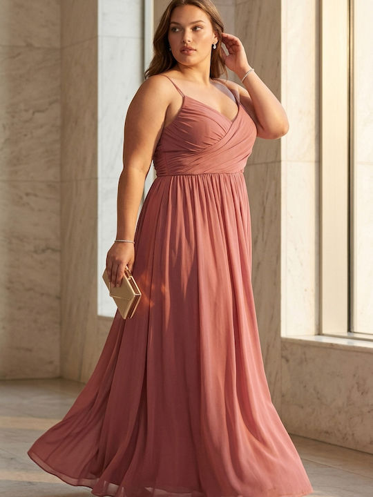 Summer Maxi Dress for Wedding / Christening Pink