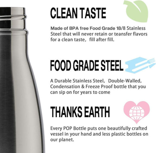 Koupakoupa GTA VI Stainless Steel Thermos Bottle 750ml Inox with Straw