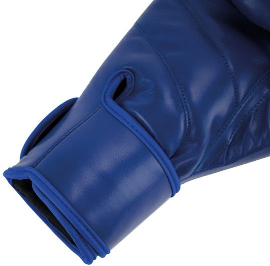 Superpro Boxing Gloves Made Of Synthetic Leather For Competition Blue