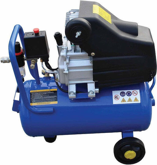 Satra Einphasiger Luftkompressor 78dB mit Leistung 1,5hp und Luftkammer 24lt