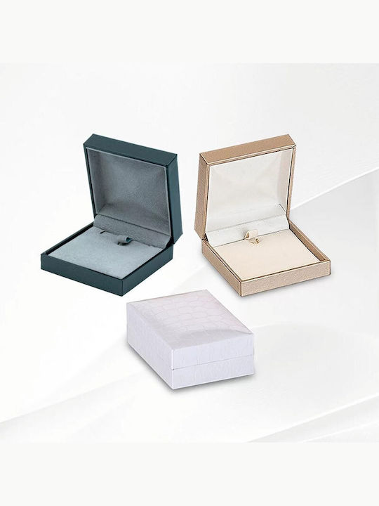 Ios Earrings From 9K White Gold with Stones