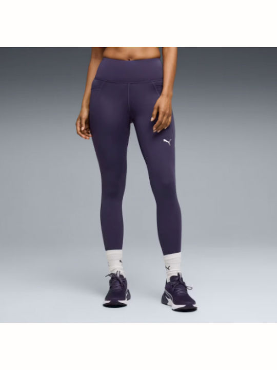 Women's Cropped Leggings Purple