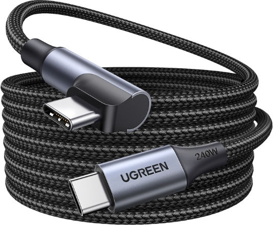 Ugreen L536 USB 2.0 Кабел USB-C мъжки - USB-C 240W PD Черен 2m 85345