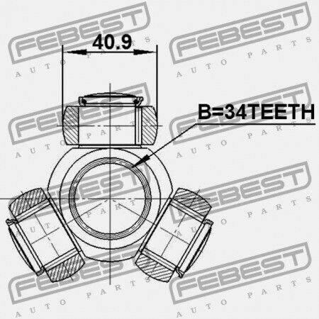 Febest Frontsystem Für Ford Mondeo Ge 2000-2007 Eu 1447557