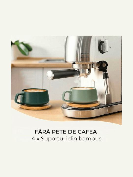 Miamio Set Cesti Cappuccino Din Bambus Verzi 320ml 4 Bucăți