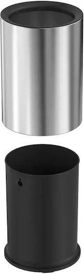 Eko Waste Bin Stainless Steel with Pedal Gray 10lt