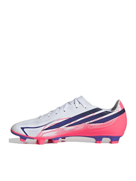 adidas F50 Hyperfast Club FG/MG Football Shoes with Cleats White