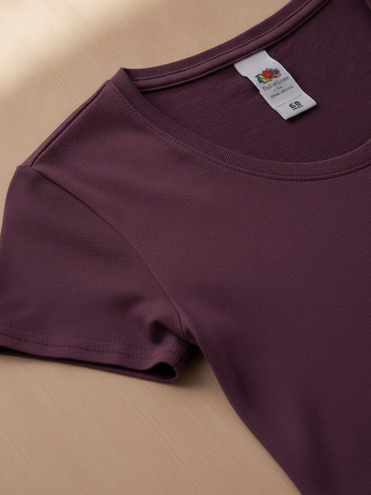 Fruit of the Loom Werbe-T-Shirt Dark Plum