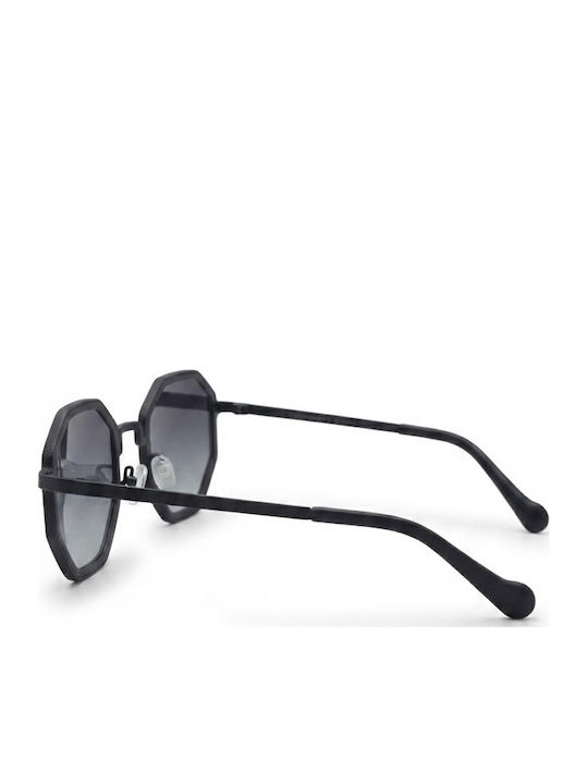 Max Air Women's Sunglasses with Black Metallic Frame and Gradient Lens SA004