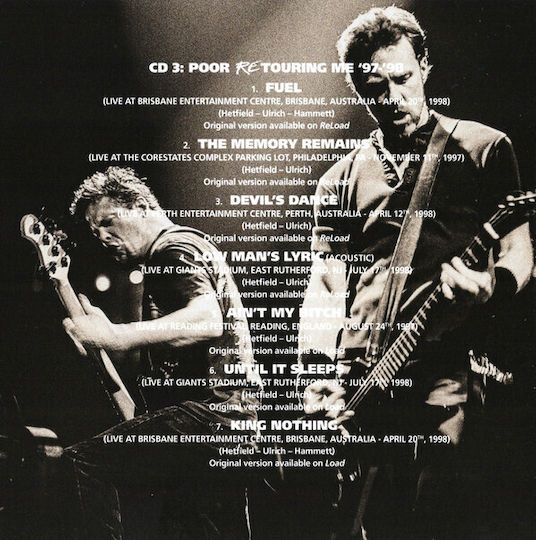 Metallica Reload Cd Cd Cd