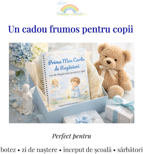 Prima Mea Carte de Rugăciuni pentru Copii Jurnal Spiralat A5 58 Foi Bej