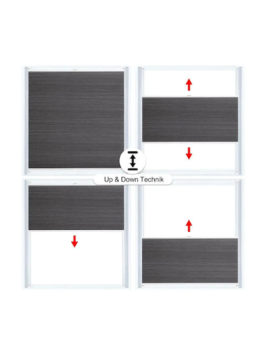 Woltu Aluminum Shading Blind In Grey Colour W60xH120cm