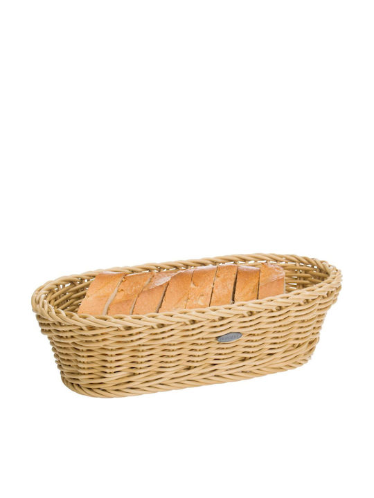 Saleen Plastic Beige Bread Basket 28x16x8cm