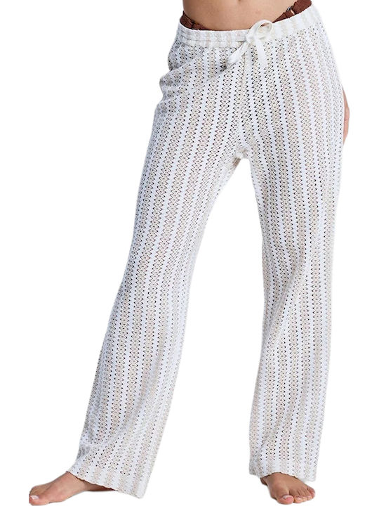 Roxy Women's Beachwear Pants In White Colour