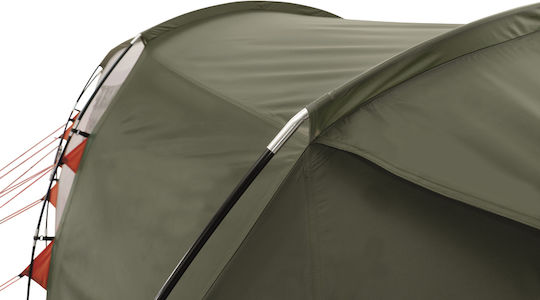 Easy Camp Huntsville Twin 800 Camping Tent Tunnel Khaki with Double Cloth 4 Seasons for 8 People 750x240x200cm