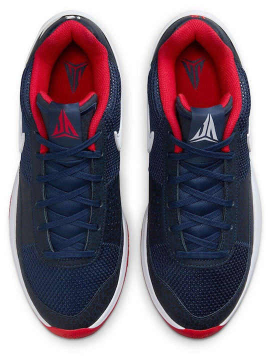 Ja 1 Low Basketball Shoes Midnight Navy / White / University Red