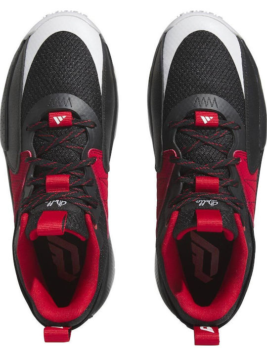 Dame Certified Low Basketball Shoes Scarlet / White / Black