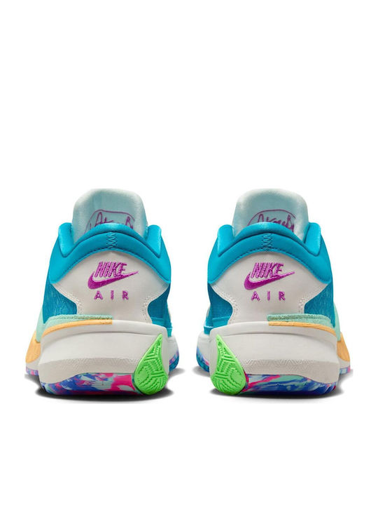 Giannis Freak 5 "Greece x Nigeria" Χαμηλά Μπασκετικά Παπούτσια Blue Lightning / Emerald Rise / Phantom