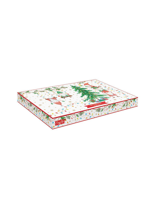 Easylife Weihnachtlicher Teller aus Porzellan 35x23cm
