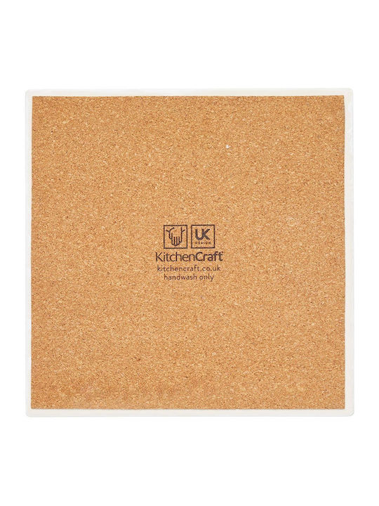 Kitchen Craft Πλατώ Σερβιρίσματος από Πορσελάνη 20x20εκ.
