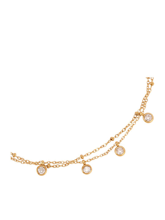 Papoulidis Jewellery Златно Покрита Верига за Глезен от Стомана Papoulidis Jewellery Златно Покрита Верига за Глезен от Стомана