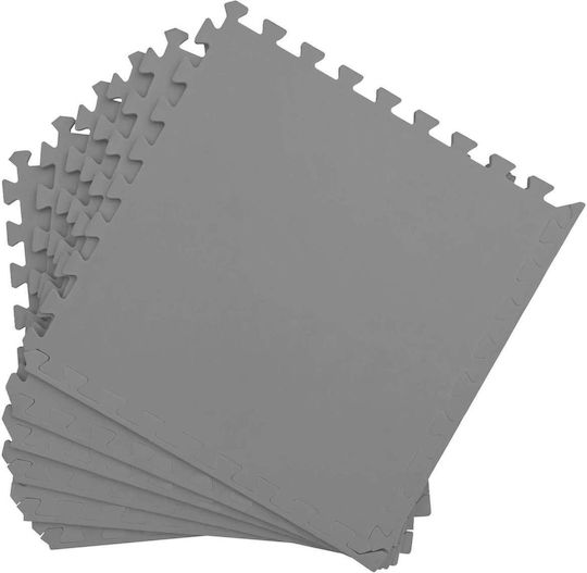 vidaXL Gym Puzzle Mats Grey 60x60cm 40 Pieces