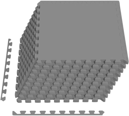 vidaXL Δάπεδα Παζλ Γυμναστηρίου Γκρι 60x60cm 50τμχ
