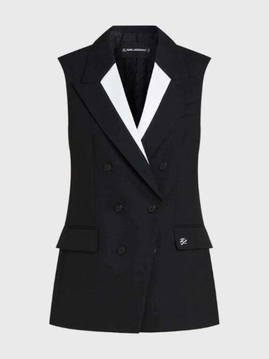 Damen Weste Schwarz