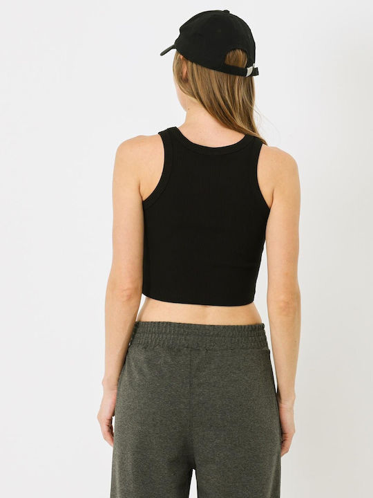 Sleeveless Cotton Black Women's Undershirt