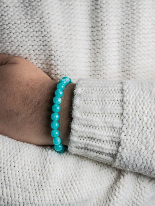 Men's Amazonite Semi-precious Stone Bracelet Arnav 8 Mm Beads