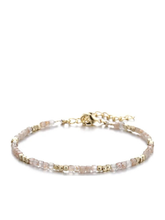 Boho Bracelet Made Sunstone Semi-precious Stones Boho Bracelet Made Sunstone Semi-precious Stones
