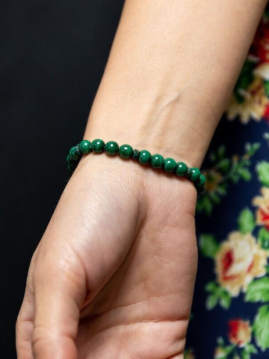 Malachite Bracelet Women Handmade Nayan 6mm Beads