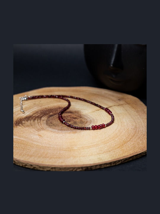 Colier Choker Kavin Din Rubin Granat Pietre Semiprețioase Închizătoare Argint 925 Accesorii Colier Choker Kavin Din Rubin Granat Pietre Semiprețioase Închizătoare Argint 925 Accesorii