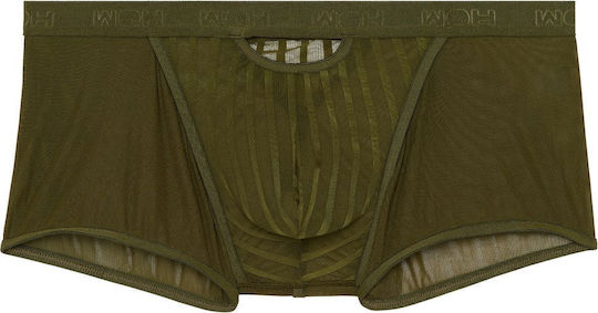WOH Boxer Sexy pentru bărbați Verde