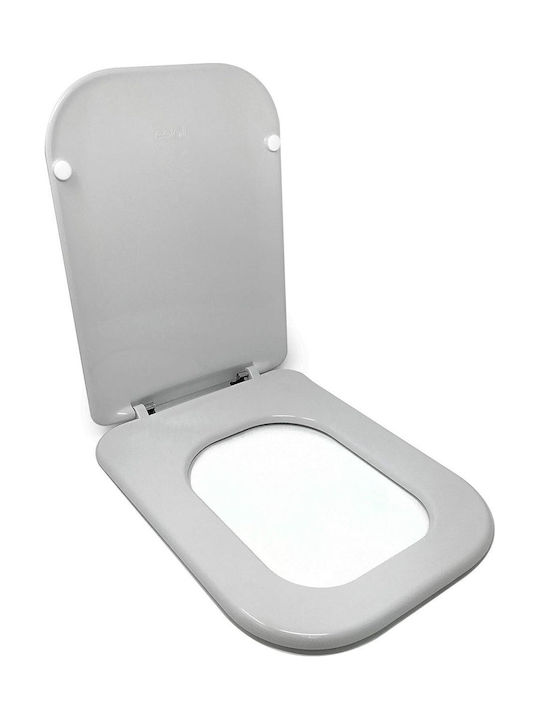 Resteq Toilettensitz Kunststoff Grau