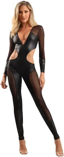 Fantasy Lingerie Гащеризон Черен