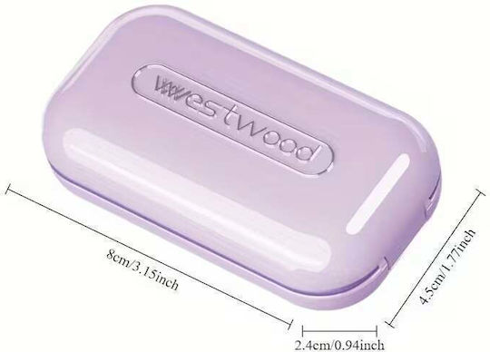 Pill Organizer Cutter & Built In Storage White