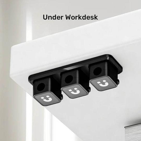 Unitek Organizator de cabluri 3+1 Snaphold Clipsuri magnetice pentru cabluri Bază T1117a