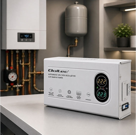 Qoltec Stabilizator de tensiune Compact 3000VA