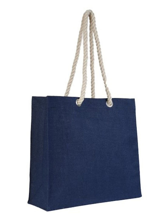 Roma U-bag Wicker Beach Bag Blue Roma U-bag Wicker Beach Bag Blue