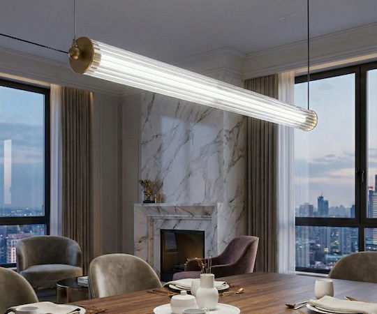 Luma Silver LED Pendant Ceiling Light with Warm White Light