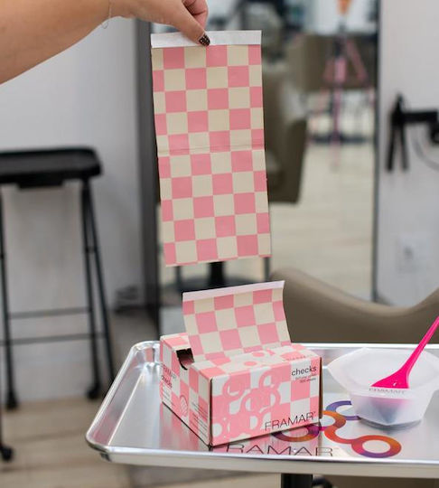 Αλουμινοχαρτο Φυλλα 5x11 Checkered Pink Framar 500τεμ